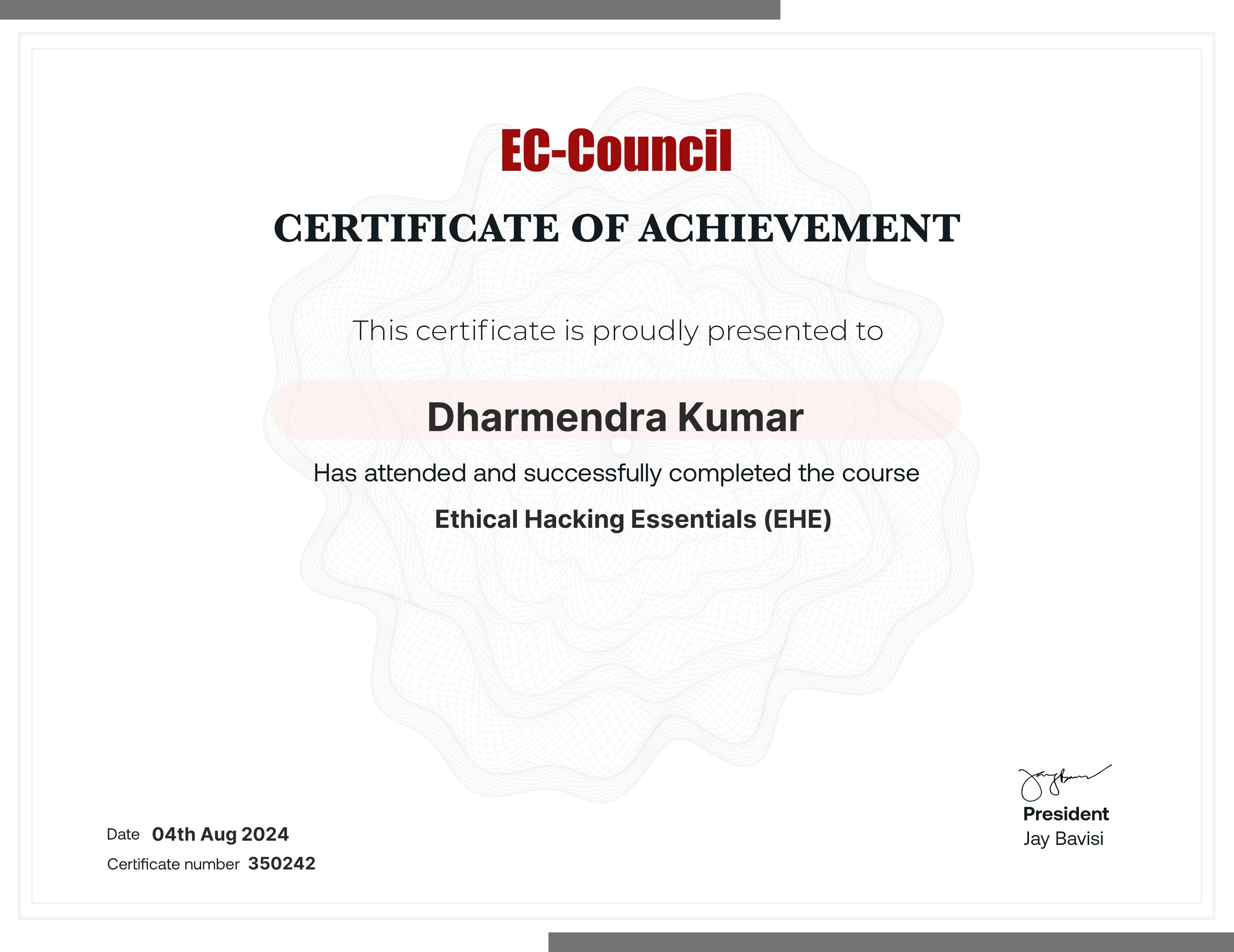 certificate