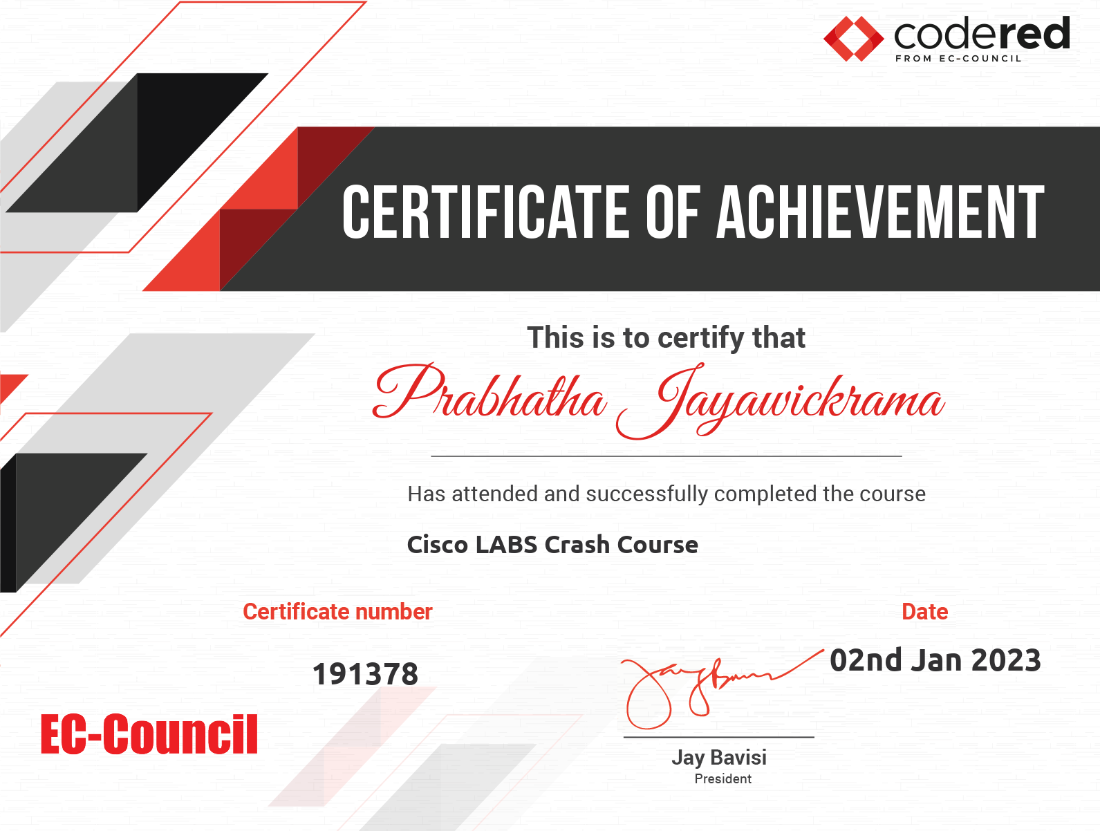 certificate